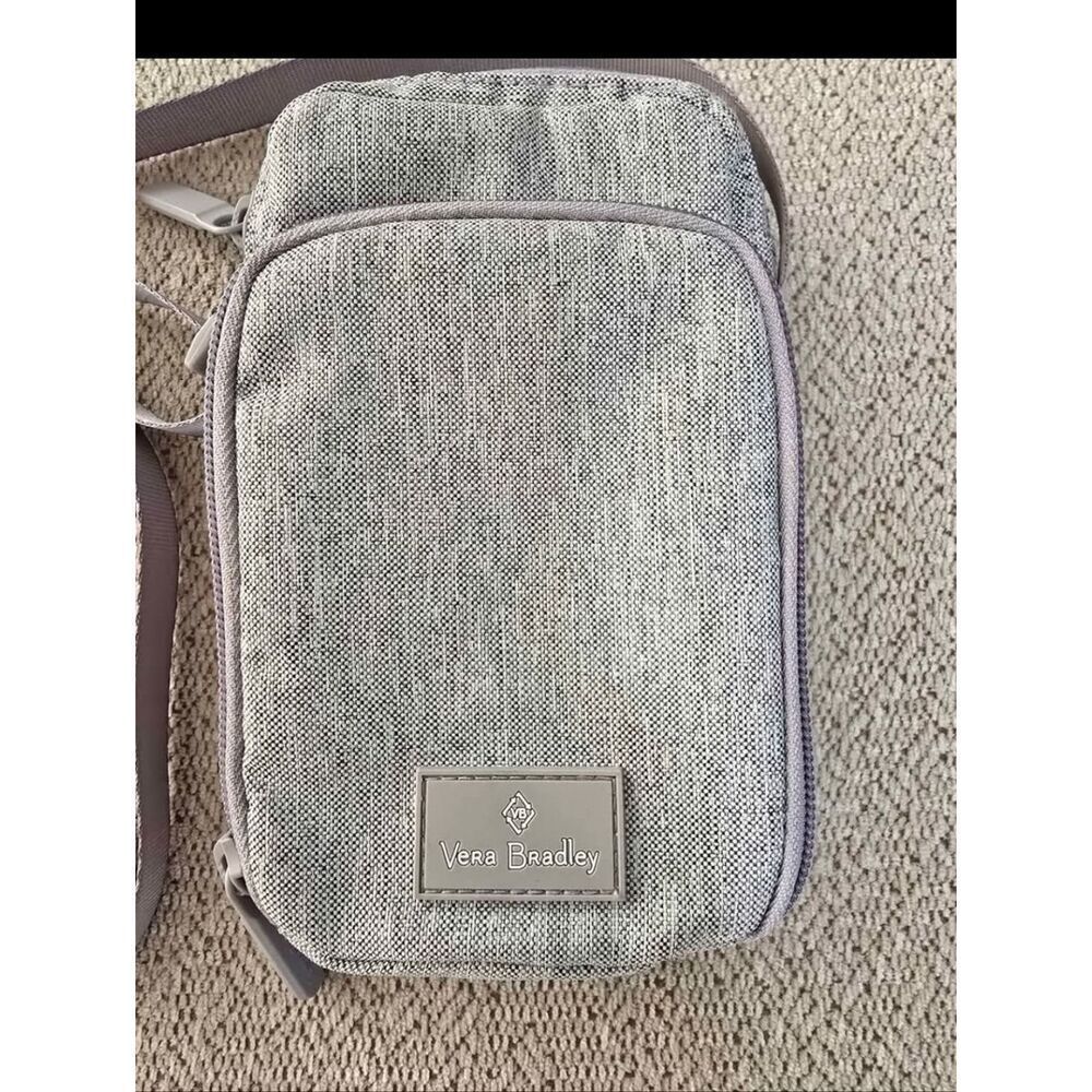 Vera Bradley Heather Gray Mini Hipster Crossbody Bag - Picture 2 of 9